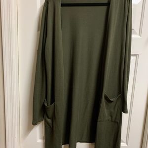 Grace and Lace Green Lightweight Cardigan